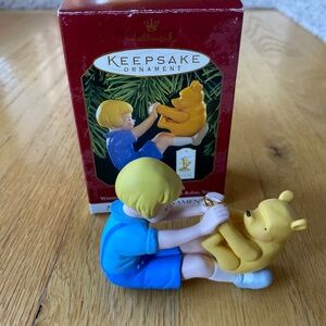Winnie the Pooh and Christopher Robin Hallmark Ornament